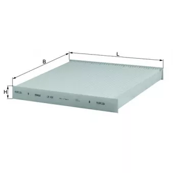 Filtre, air de l'habitacle KNECHT LA 430