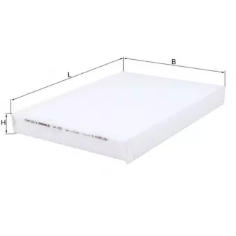 Filtre, air de l'habitacle KNECHT LA 437