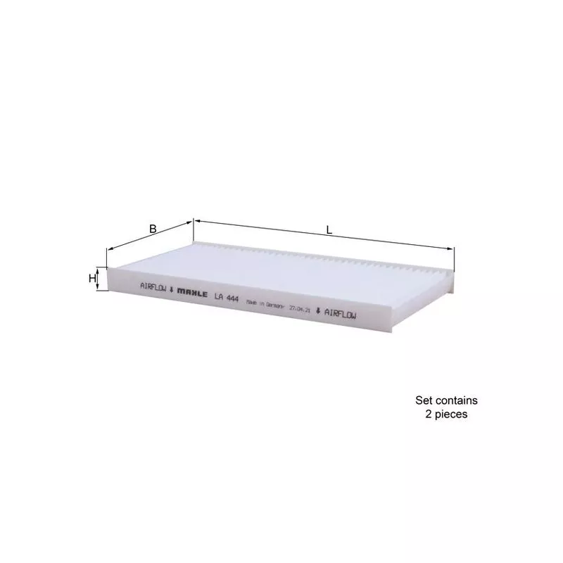 Filtre, air de l'habitacle KNECHT LA 444/S