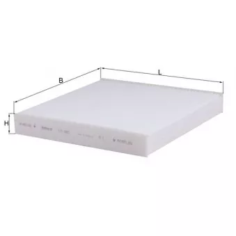Filtre, air de l'habitacle KNECHT LA 462