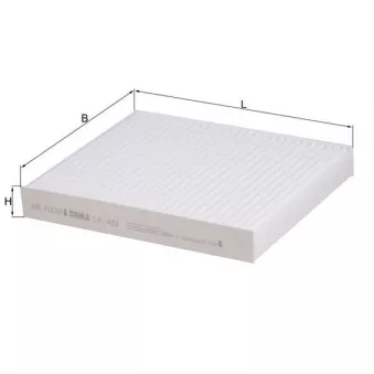 Filtre, air de l'habitacle KNECHT LA 493