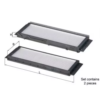 Filtre, air de l'habitacle KNECHT LA 501/S
