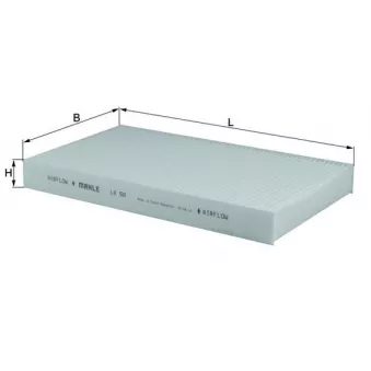 Filtre, air de l'habitacle KNECHT LA 56