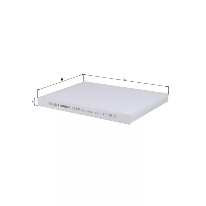 Filtre, air de l'habitacle KNECHT LA 587