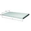 Filtre, air de l'habitacle KNECHT LA 62 - Visuel 1