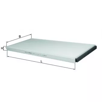 Filtre, air de l'habitacle KNECHT LA 62