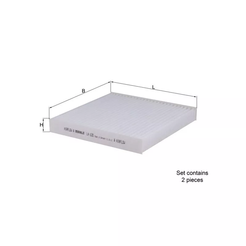 Filtre, air de l'habitacle KNECHT LA 630/S