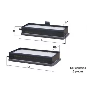 Filtre, air de l'habitacle KNECHT LA 679/S