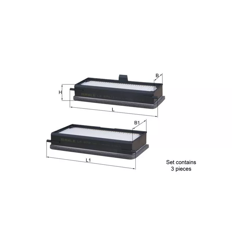 Filtre, air de l'habitacle KNECHT LA 679/S