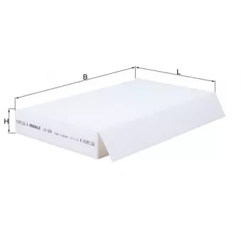 Filtre, air de l'habitacle KNECHT LA 684