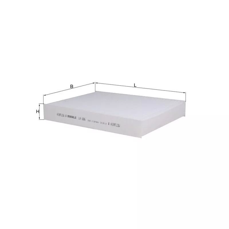 Filtre, air de l'habitacle KNECHT LA 686