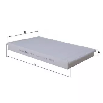 Filtre, air de l'habitacle KNECHT LA 75