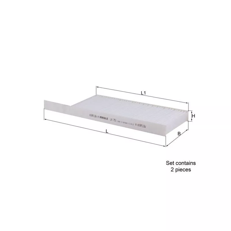 Filtre, air de l'habitacle KNECHT LA 751/S