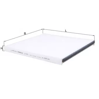 Filtre, air de l'habitacle KNECHT LA 851