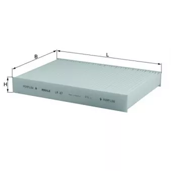 Filtre, air de l'habitacle KNECHT LA 87