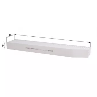 Filtre, air de l'habitacle KNECHT LA 897