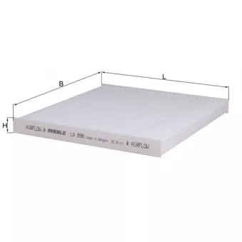 Filtre, air de l'habitacle KNECHT LA 898