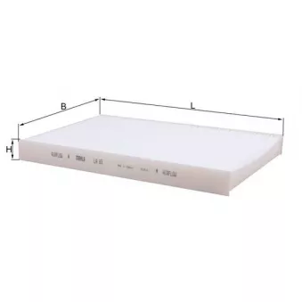 Filtre, air de l'habitacle KNECHT LA 93