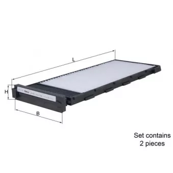 Filtre, air de l'habitacle KNECHT LA 932/S