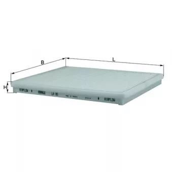 Filtre, air de l'habitacle KNECHT LA 95