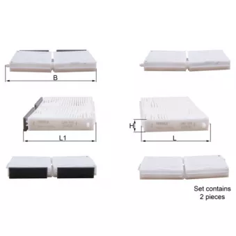 Filtre, air de l'habitacle KNECHT LAG 113/S
