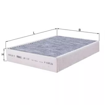 Filtre, air de l'habitacle KNECHT LAK 1137