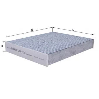 Filtre, air de l'habitacle KNECHT LAK 1138