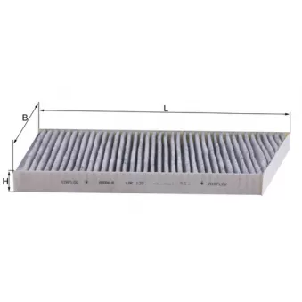 Filtre, air de l'habitacle KNECHT LAK 129