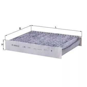 Filtre, air de l'habitacle KNECHT LAK 141