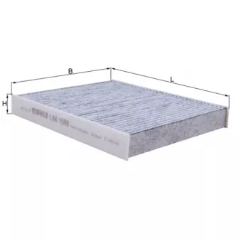Filtre, air de l'habitacle KNECHT LAK 1506