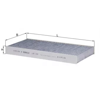 Filtre, air de l'habitacle KNECHT LAK 152