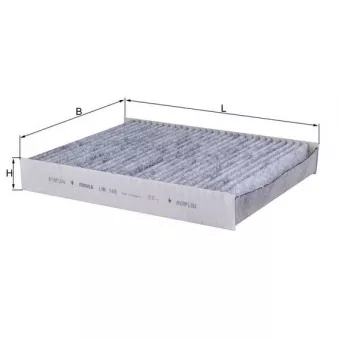 Filtre, air de l'habitacle KNECHT LAK 169