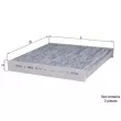 Filtre, air de l'habitacle KNECHT LAK 216 - Visuel 1