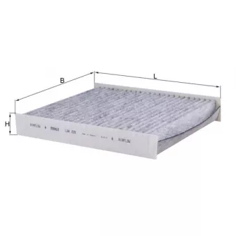 Filtre, air de l'habitacle KNECHT LAK 220