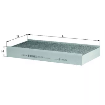 Filtre, air de l'habitacle KNECHT LAK 232