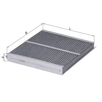 Filtre, air de l'habitacle KNECHT LAK 234