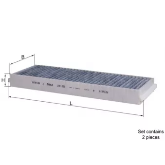 Filtre, air de l'habitacle KNECHT LAK 239/S