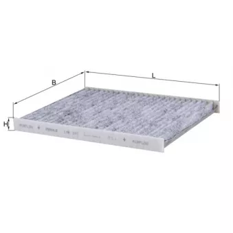 Filtre, air de l'habitacle KNECHT LAK 241