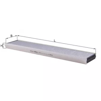 Filtre, air de l'habitacle KNECHT LAK 25