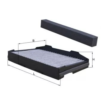 Filtre, air de l'habitacle KNECHT LAK 255