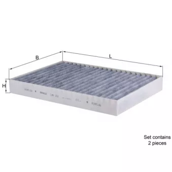 Filtre, air de l'habitacle KNECHT LAK 292/S