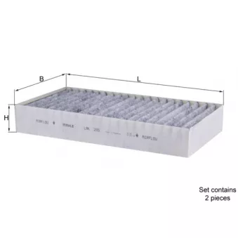 Filtre, air de l'habitacle KNECHT LAK 295/S