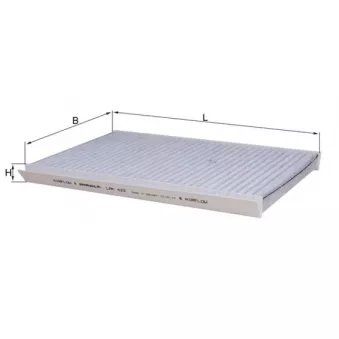 Filtre, air de l'habitacle KNECHT LAK 422