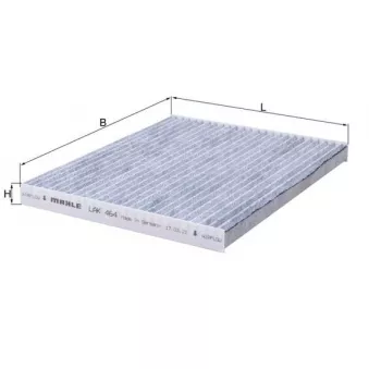 Filtre, air de l'habitacle KNECHT LAK 464
