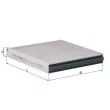 Filtre, air de l'habitacle KNECHT LAK 593 - Visuel 1