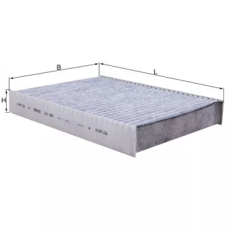 Filtre, air de l'habitacle KNECHT LAK 686