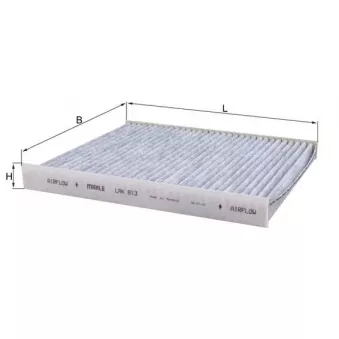Filtre, air de l'habitacle KNECHT LAK 813