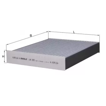 Filtre, air de l'habitacle KNECHT LAK 855