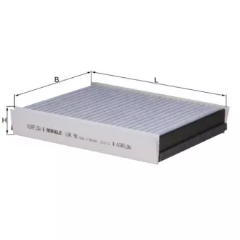 Filtre, air de l'habitacle KNECHT LAK 98