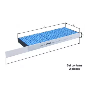 Filtre, air de l'habitacle KNECHT LAO 751/S